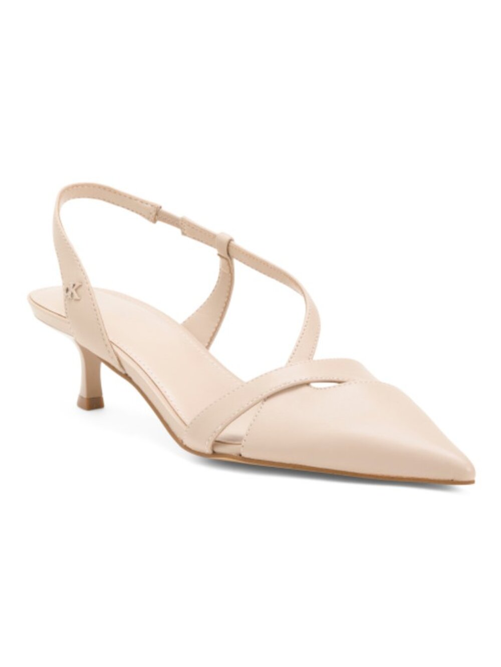 CALVIN KLEIN Leather Arlanna Slingback Heels